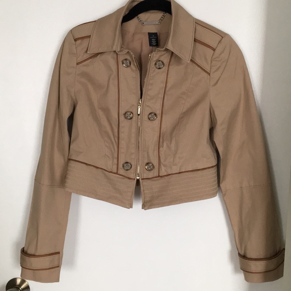 White House Black Market cropped jacket - Picture 1 of 9